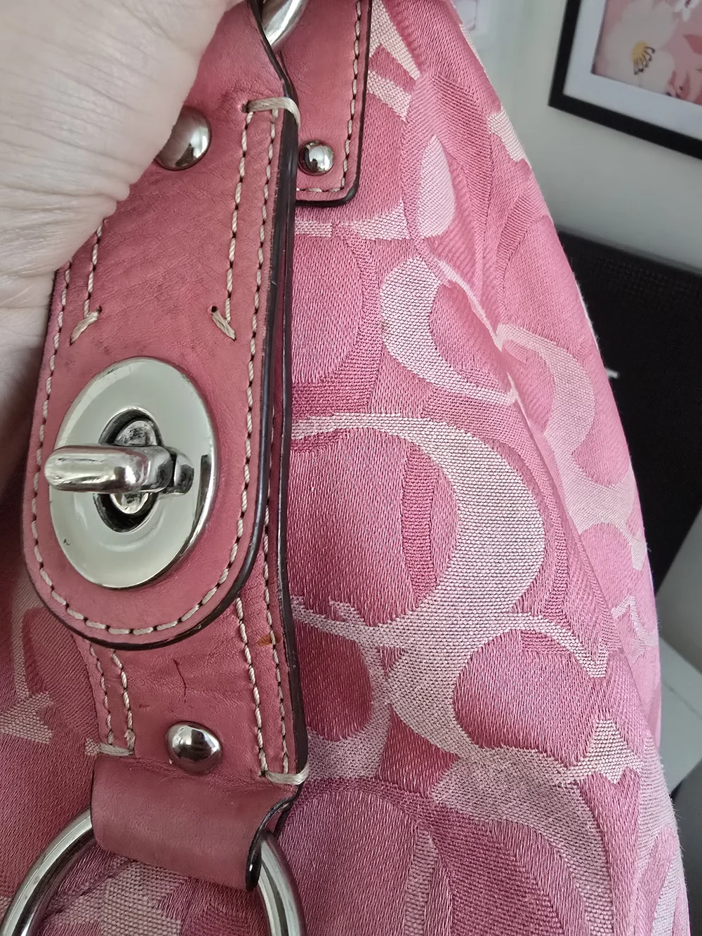 Y2k Pink Coach Carly Optics W/Cherry Charm